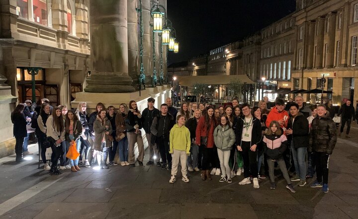 Image of LHS at the Theatre Royal to watch a performance of "The Curious Incident of the Dog in the Night-Time"