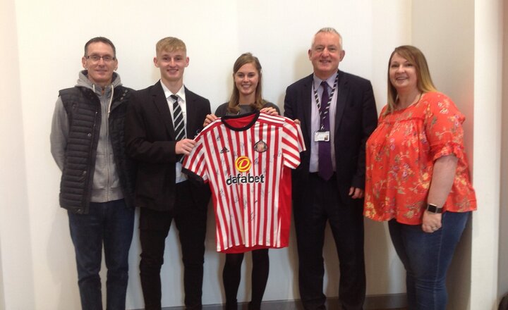 Image of Student given contract with Football Academy!