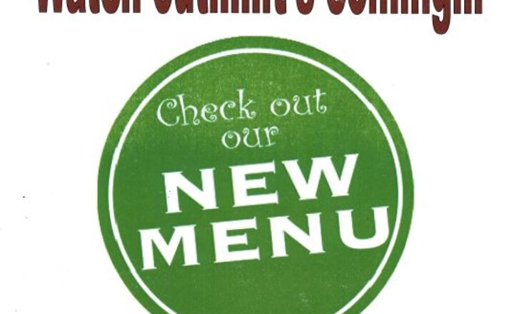 Image of New canteen menu!