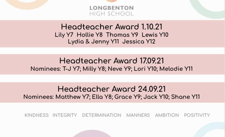 Image of Headteacher Award Nominees 